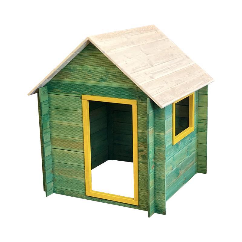 Dřevěný zahradní domek pro děti - červený